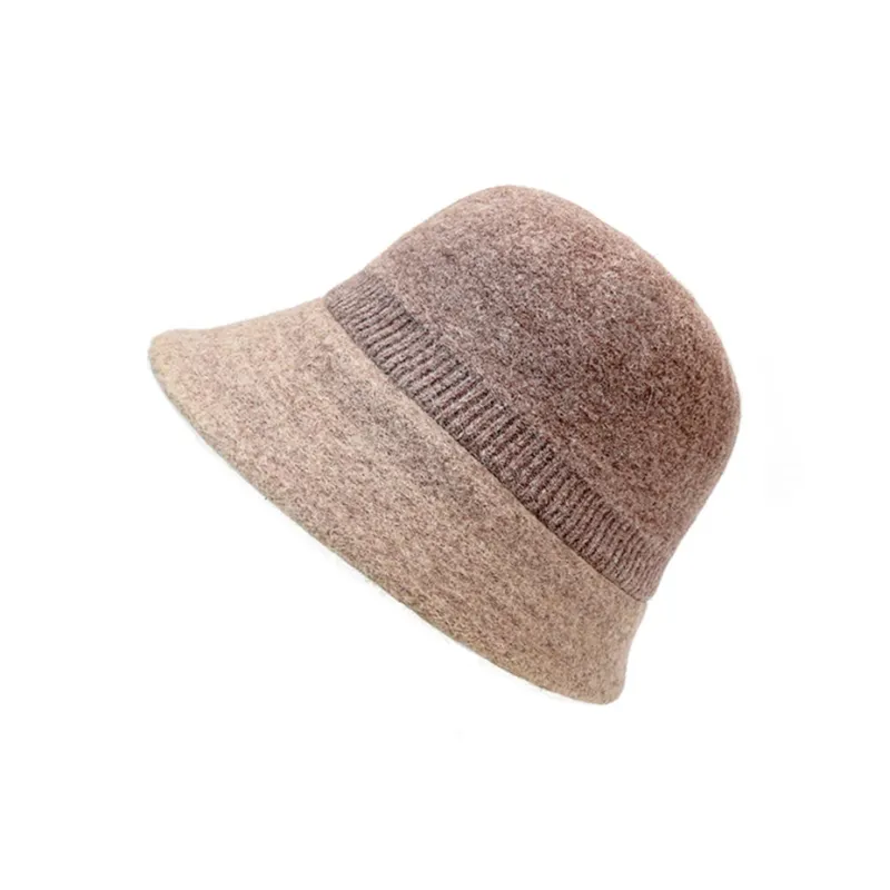 MARJAKURKI Sheep Wool Beanie Customized Greeting Card Shopping Bag Twilight Forest Women's Brown/Gray-2