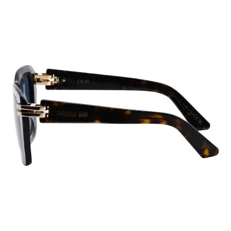 DIOR Plate Frame Square Sunglasses Unisex Tortoiseshell-2