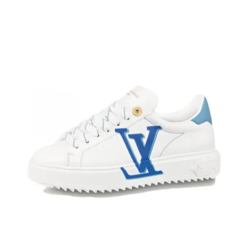 LOUIS VUITTON Time Out Low-Top Skateboard Shoes Women's White