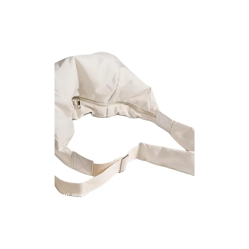 Carksky Canvas Canvas Bag Shoulder Bags Regular Unisex White/Black-2