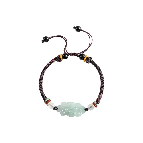Long Fu Bean Type Jadeite Bracelets Women's