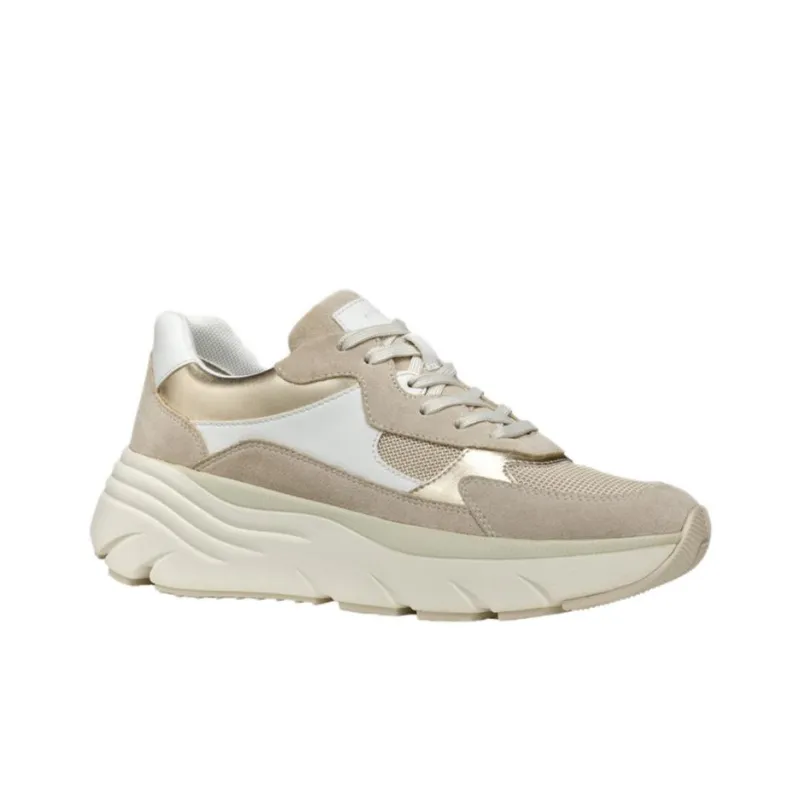GEOX Diamanta Abrasion Resistant Slip Resistant Low Top Casual Shoes Women's Light Taupe-2