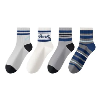 MIIOW Mid Calf Socks Men's 4 Pack