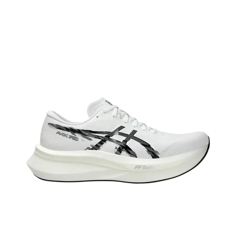 Asics MAGIC SPEED 4 Wear resistant And Lightweight Low Top Running Shoes Men's White Loose Fit-1