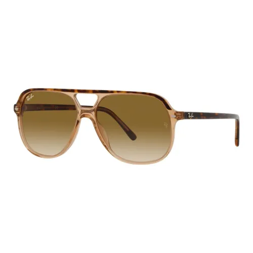 RayBan Plastic Oval Sunglasses Unisex Brown