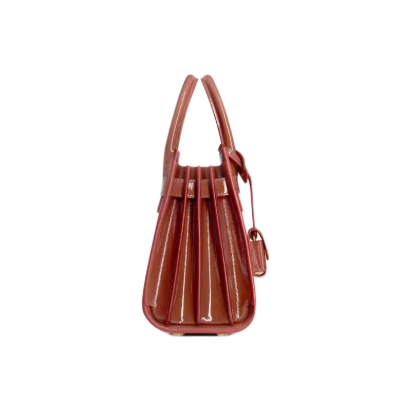 SAINT LAURENT SAC DE JOUR Calfskin One Shoulder Handbags Nano Women's Rose-2