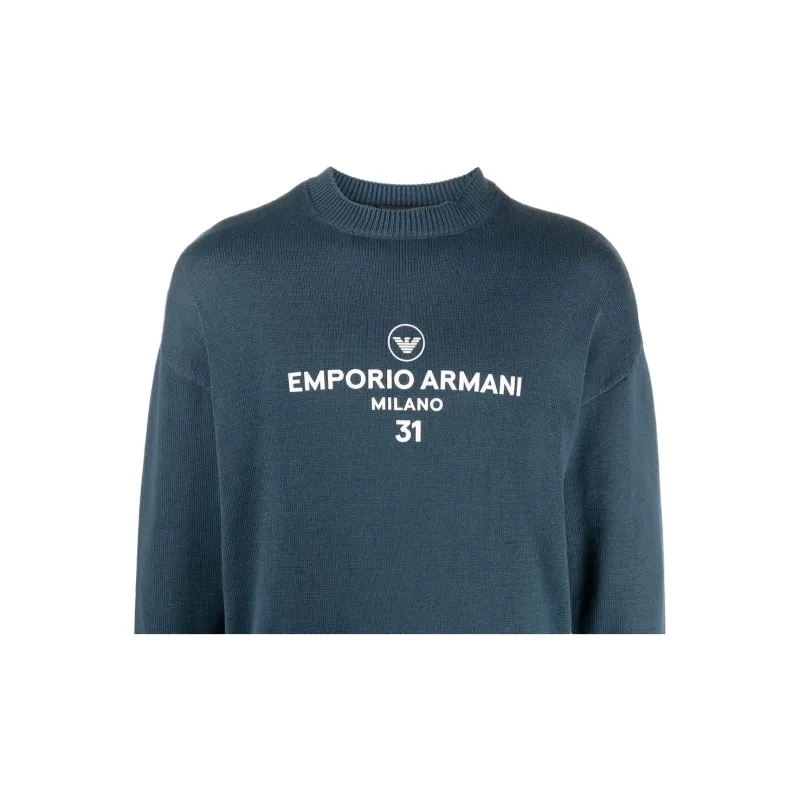 EMPORIO ARMANI Sweaters Men Blue-4