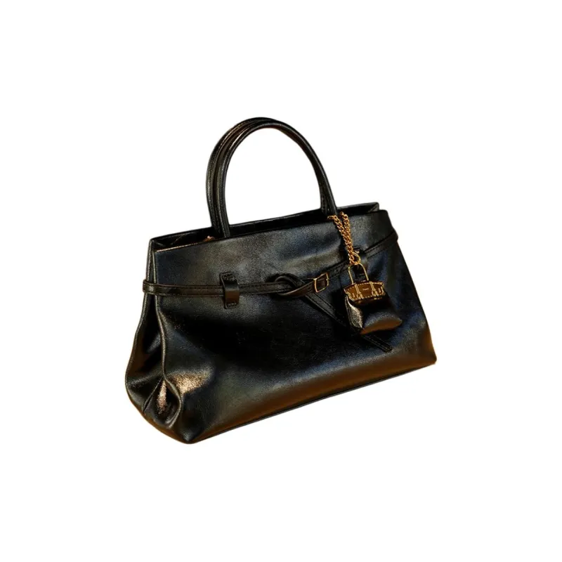 GELANDAI Cow Leather Women's Handbag Shoulder Bag Regular Women's Black/Brown-0