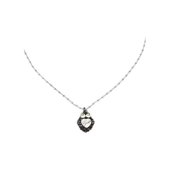 GUESS Stainless Steel, Crystal Necklaces Women's Silver