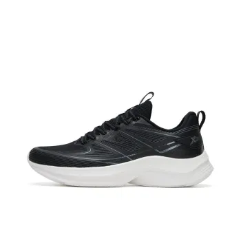 XTEP Cushioning Anti Slip And Wear Resistant Low Top Casual Running Shoes Men's Black White
