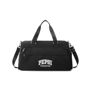Pepsi Fabric Travel Bag Backpack Shoulder Bag Crossbody Bag Gym Bag Large Size Unisex Black/White