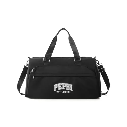 Pepsi Fabric Travel Bag Backpack Shoulder Bag Crossbody Bag Gym Bag Large Size Unisex Black/White