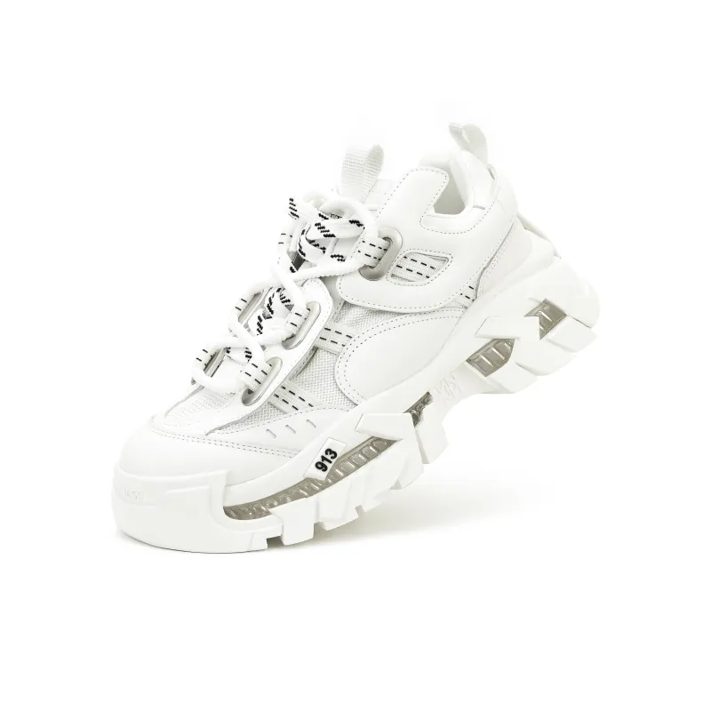 NUTTINESS Ruins Collection Abrasion Resistant Breathable Height Increasing Low Top Chunky Sneakers Unisex-22