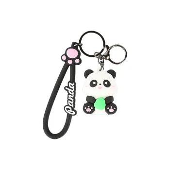 WEST ISLAND Resin Keychains Unisex Black White