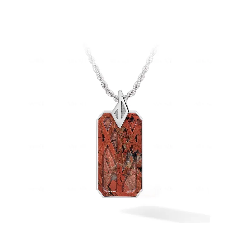 AWNL Flame Stone Necklaces Men's-0