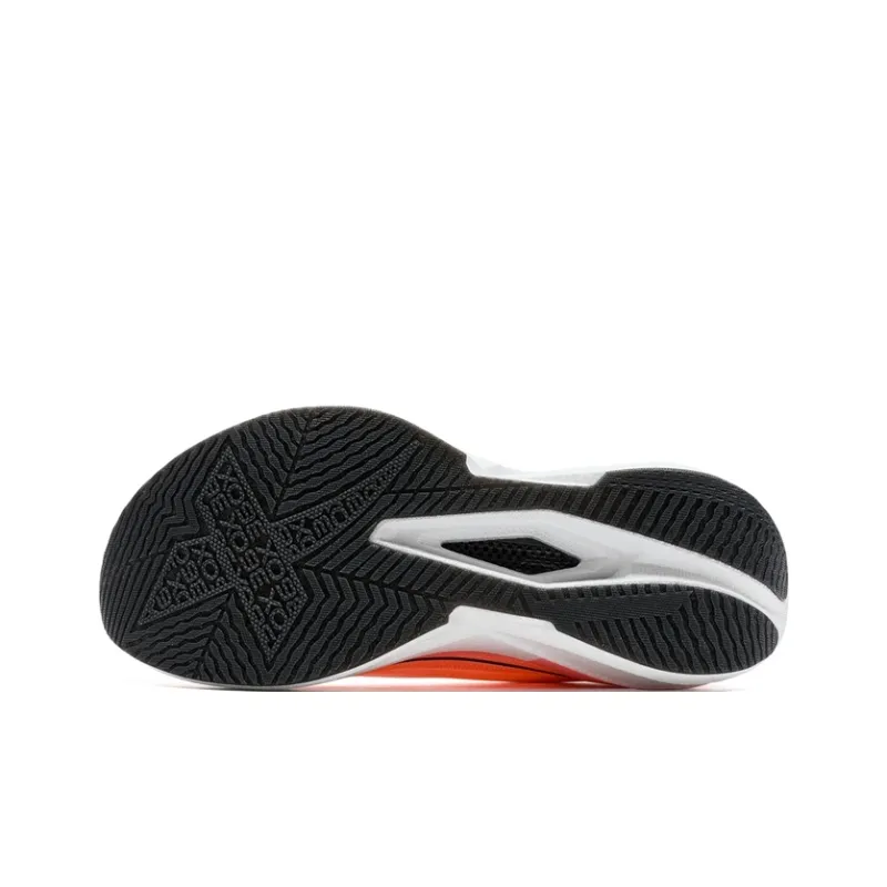 XTEP Wear-Resistant Slip-Resistant Low-Top Marathon Running Shoes Men's White Red-5