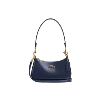 COACH Teri Cow Leather Portable Crossbody Bag Shoulder Bag Mini Women's Marine Blue