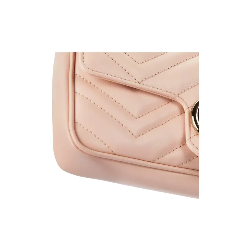 GUCCI GG Marmont Leather Shoulder Bag Trumpets Women's Pink-7