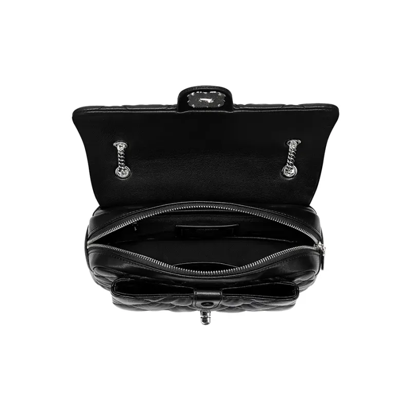 JUST STAR Synthetic Leather Portable Underarm Crossbody Bag, Shoulder Bag Regular Women's White/Black-10