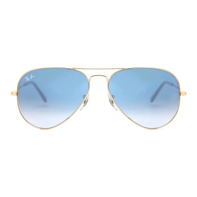RayBan Metal Aviator Sunglasses Unisex Gold-1
