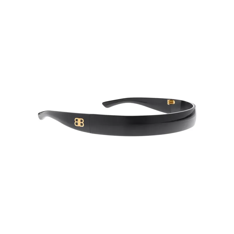 Balenciaga Acetate Brass Steel Headbands Women's Black-1