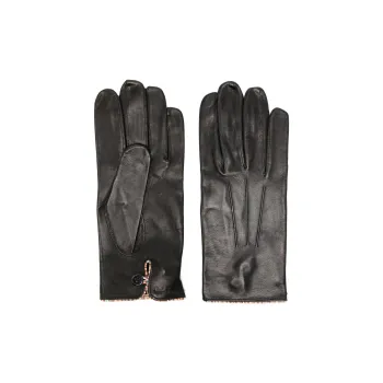Paul Smith Lambskin Knit Gloves Men's Black