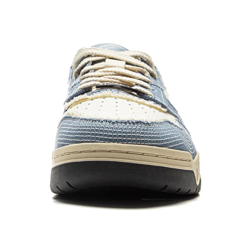 LINING Moon White 3 Skateboard Shoes Men Low Top Blue With White Lettering-4