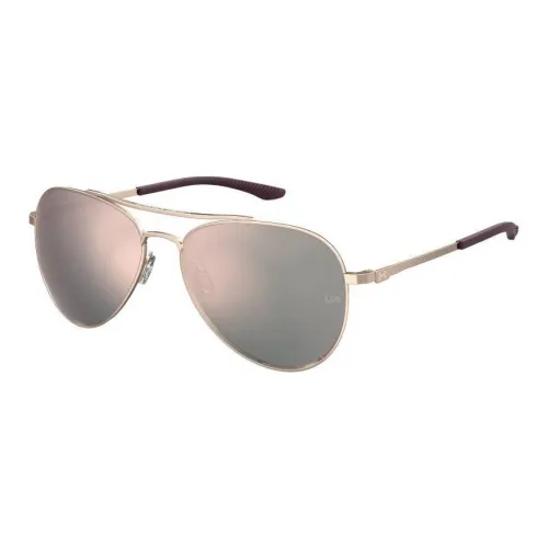 Under Armour Metal Aviator Sunglasses Unisex Rose Gold