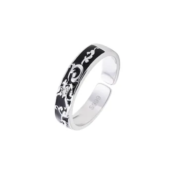 MAGICPOLE 999 Fine Silver Rings Men's Silver