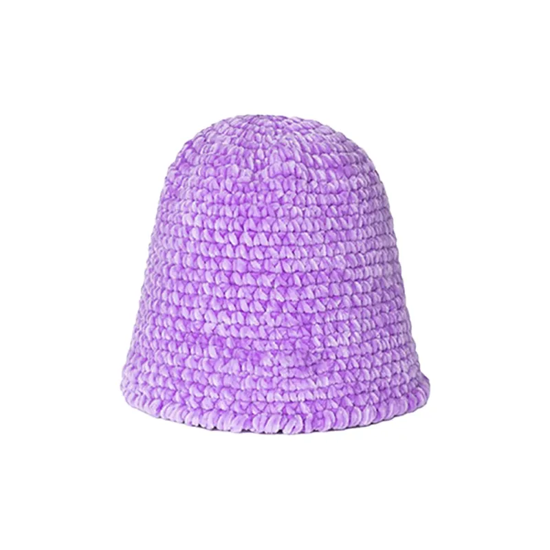 PALBAS Plush Yarn Bucket Hats Unisex-4