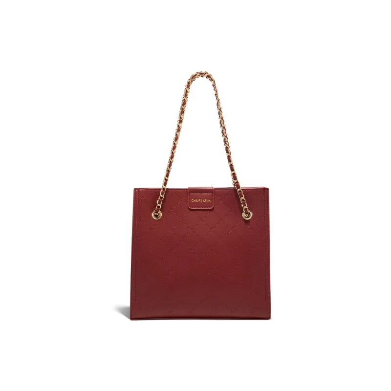 CLEVER& KETCH PU Tote Combo Bag Shoulder Bag Regular Women's Red-0