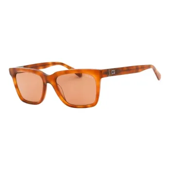 GUESS Plastic Square Sunglasses Men's Brown