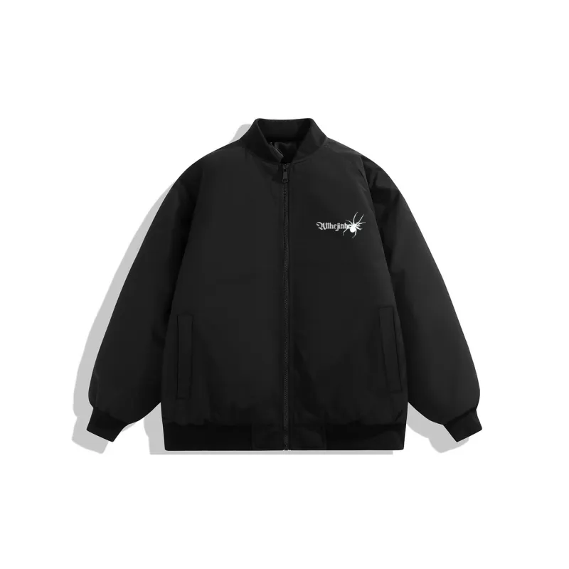 JINBEILE Jackets Coats Unisex Black-1