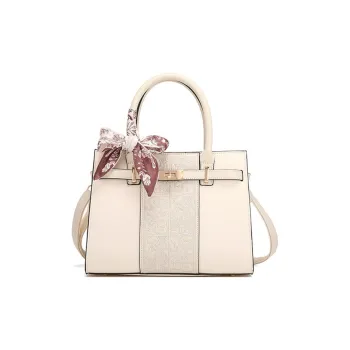 PAYOT Microfiber Synthetic Leather Handbag One Shoulder Crossbody Regular Women's Ivory
