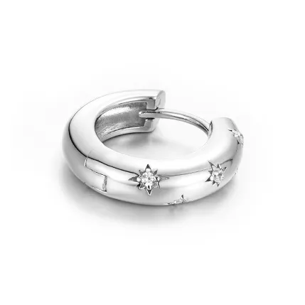 IDEAGEMER 925 Sterling Silver Earrings Men's-3
