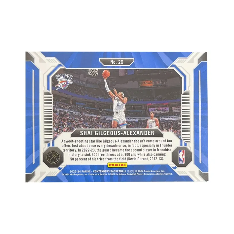 PANINI 2023 24 Ball Game Ticket Thunder Alexander Bubbles Discount Tacko Faure Star Card Access Pass Sports Cards 1 Pc-1