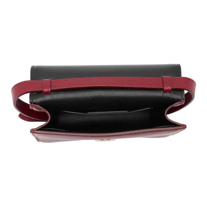 FERRAGAMO Leather Shoulder Bag, Crossbody Bag Women's Burgundy-4