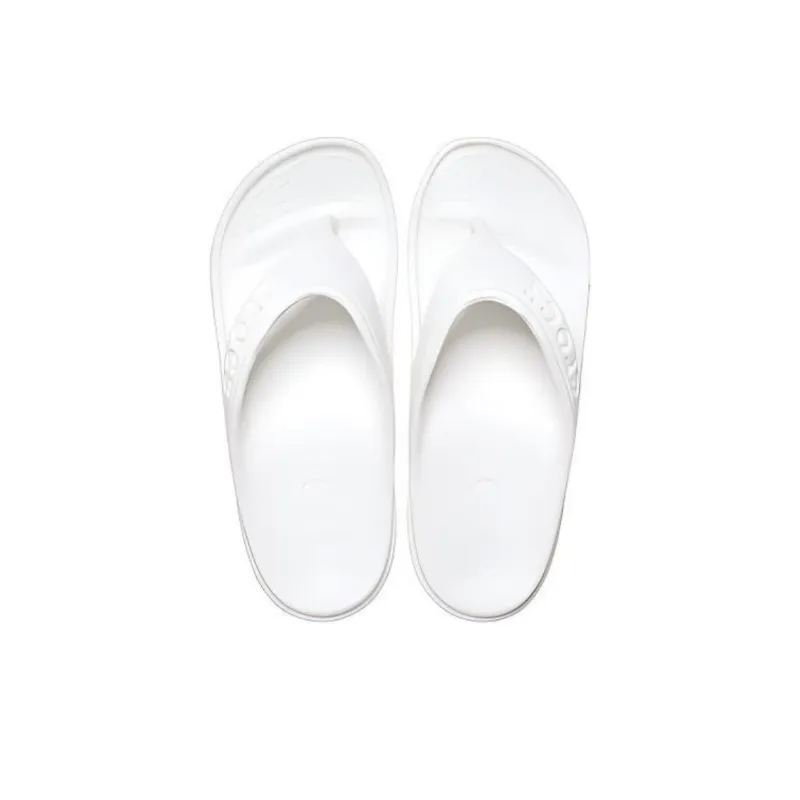 Crocs Baya Minimalistic Casual Flip Flops White-3