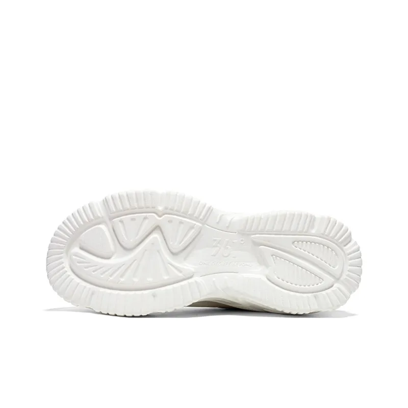 361° Slip Resistant Warm And Wear Resistant Low Top Casual Shoes Women's White Green-5