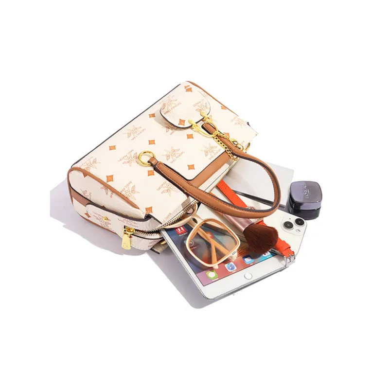 MISS GAIL Artificial Leather One Shoulder Handbag Crossbody Bag Regular Women's Black And White/Beige And Yellow/Pink-5