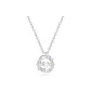 999 Fine Silver-Feather with You Necklace (Colored Zircon)
