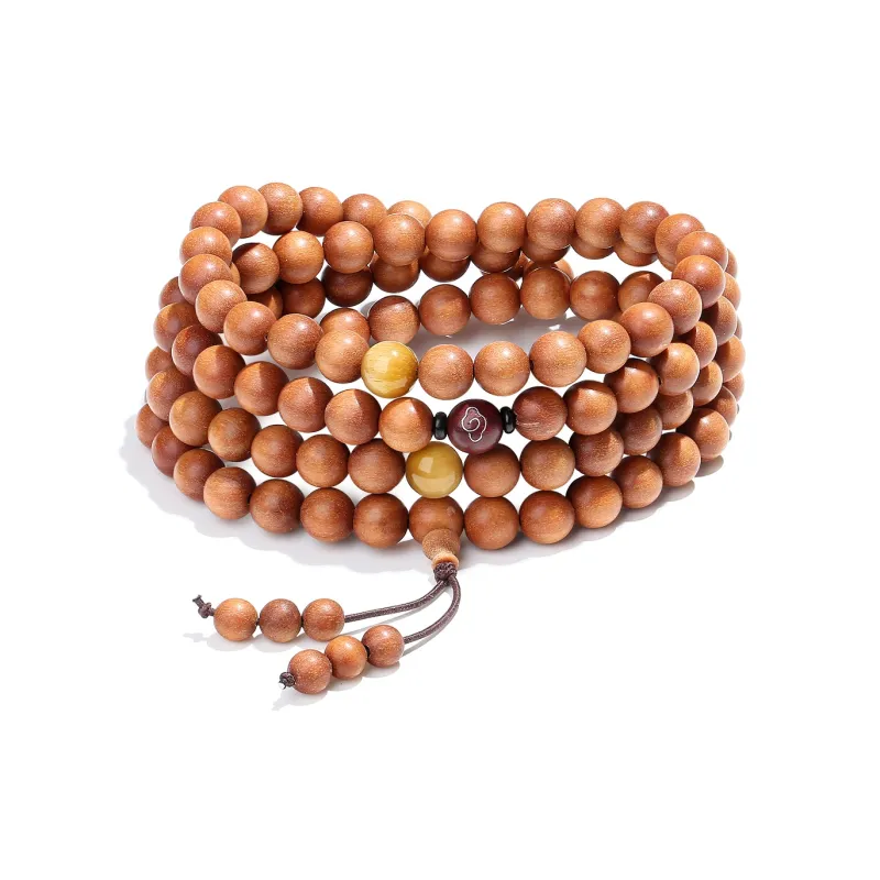 PUTUOSHANWENCHUANG Sandalwood Bracelets Unisex-6