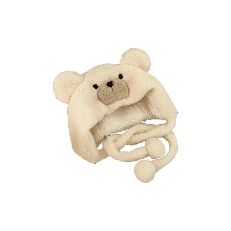 Yi Bu Kang Plush Yarn Hats & Caps Unisex-0