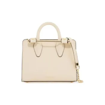 Strathberry Calfskin One Shoulder Handbag Nano Women's Vanilla