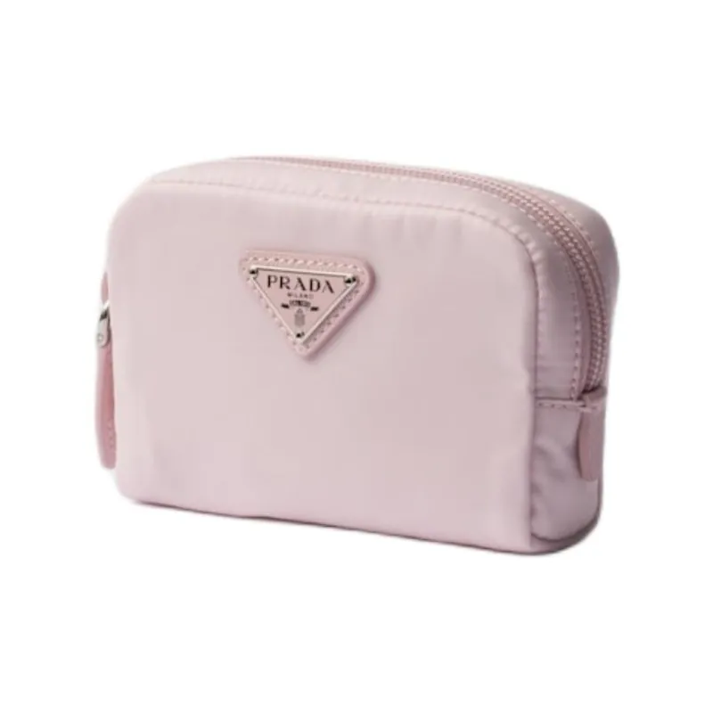 PRADA Recycled Polyamide Clutch Women's Snowflake Gypsum Pink-1