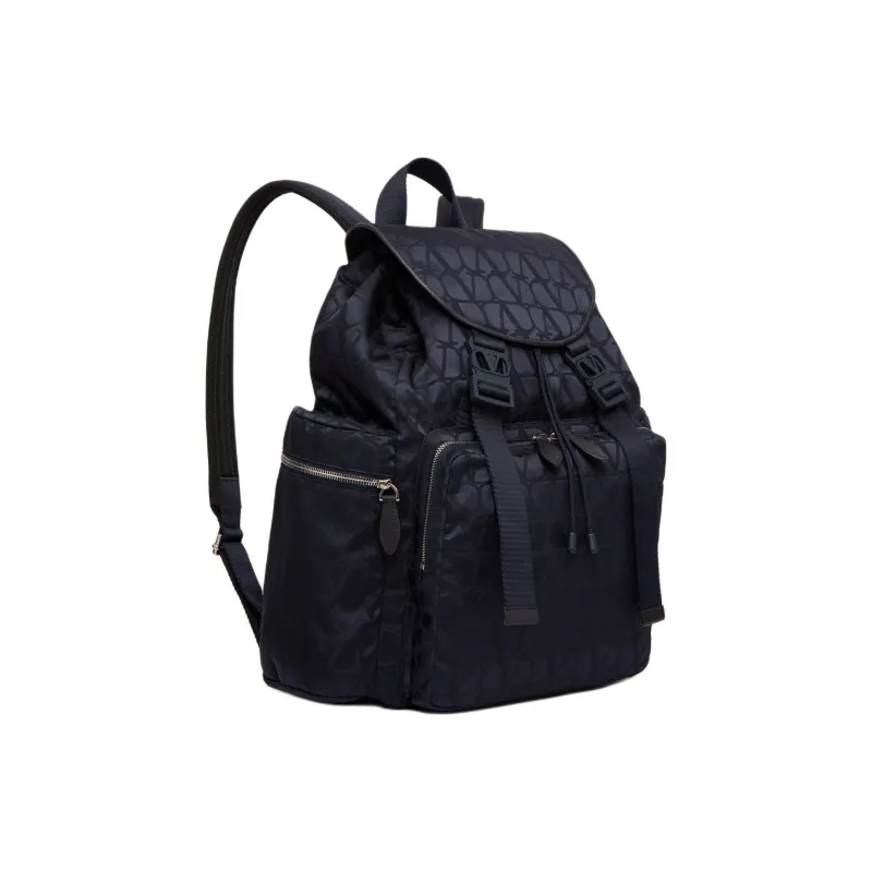 Valentino Technical Fabric Backpack Unisex Marine Blue-1