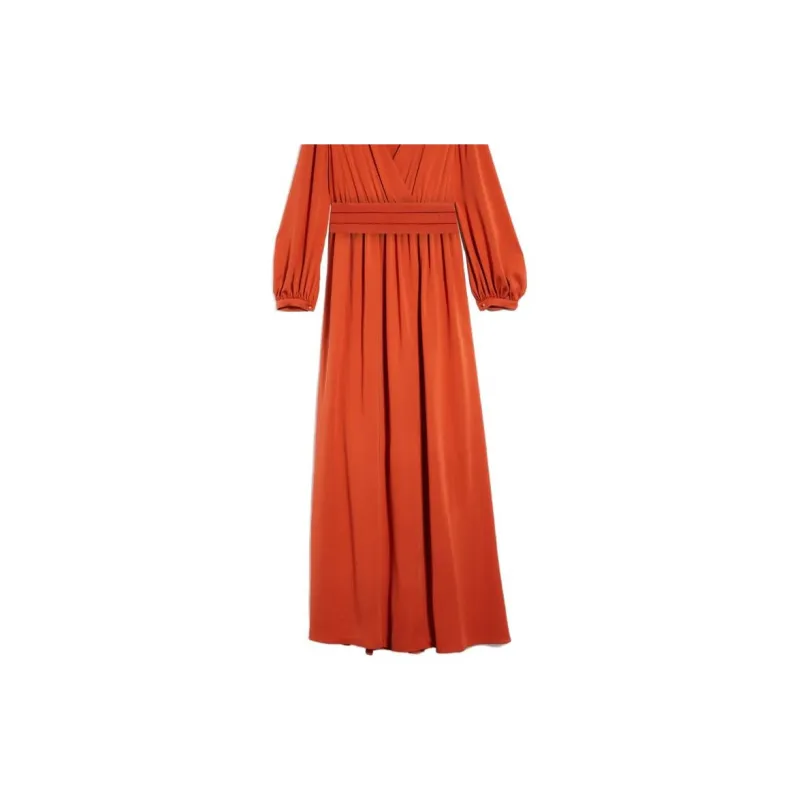 MaxMara Pleated waist Maxi Dress-4