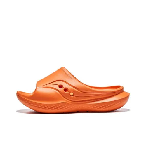 Saucony Cradle Slip Resistant Abrasion Resistant Slide Slippers Unisex Orange
