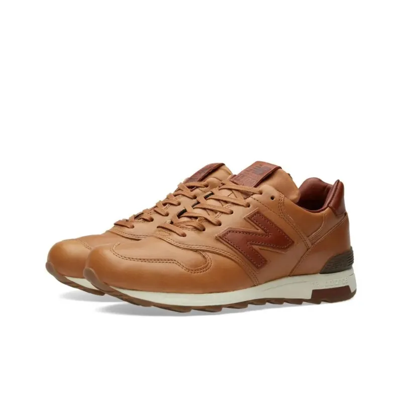 New Balance NB 1400 Cushioning Wear-Resistant Mid-Top Running Shoes Unisex Brown White-2
