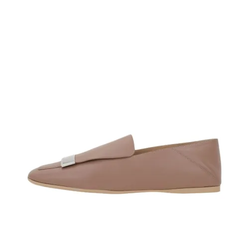 SERGIO ROSSI Square Toe Slip On Loafers Women's
